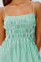 Rails Primrose Dress in Emerald Stripe