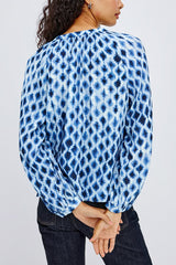 Rails Saint Shirt in Sapphire Shibori