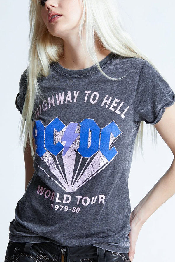 Recycled Karma AC/DC Highway to Hell Tour Tee - Viva Diva Boutique