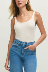Z Supply Renae Rib Tank Top in Cloud