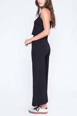 Ripley Rader Ponte Knit Wide Leg Cropped Pant in Black - Viva Diva Boutique