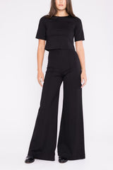 Ripley Rader Ponte Short Sleeve Top in Black