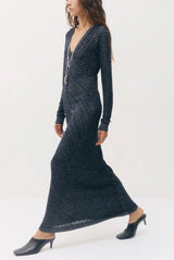 Sabina Musayev Jonas Dress in Dark Navy