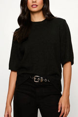 Sanctuary Perfect Sequin Sweater Tee in Black