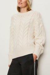 Sanctuary Snow Bunny Statement Sweater in Chalk