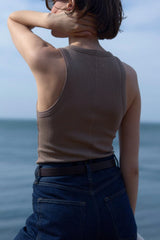 Soldout.nyc Not so Basic Tank in Truffle