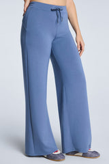 Spanx Air Essentials Wide Leg Pant in Grey Blue