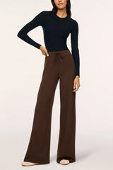 Spanx Air Essentials Wide Leg Pant in Umber Root