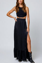 Stillwater What If Maxi Skirt in Black - Viva Diva Boutique