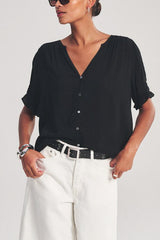 Velvet Carmella Top in Black - Viva Diva Boutique