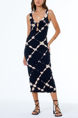 YFB Deimos Dress in Black Shibori Wash - Viva Diva Boutique