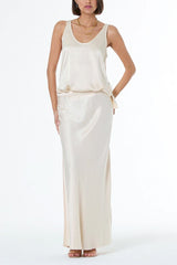 YFB Flossie Maxi Skirt in Oyster