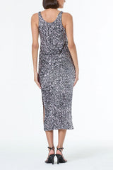 YFB Tyla Midi Skirt in Silver - Viva Diva Boutique