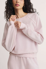 Z Supply All Around Sweatshirt in Washed Pink - Viva Diva Boutique