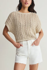 Z Supply Ballast Crochet Top in Natural