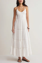 Z Supply Behati Eyelet Midi Dress in White