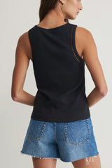 Z Supply Boa Rib Tank in Black - Viva Diva Boutique