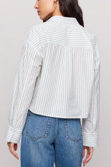 Z Supply Favorite Striped Button Up in White