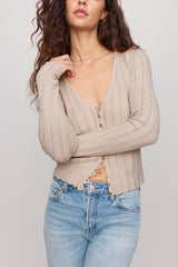 Z Supply Landa Sweater Top in Natural