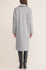 Z Supply Mason Luxe Coat in Classic Heather Grey - Viva Diva Boutique