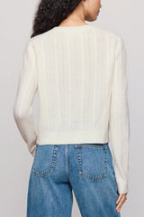 Z Supply Medina Pointelle Cardigan in Cloud