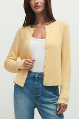 Z Supply Medina Rib Cardigan in Custard