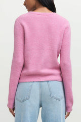 Z Supply Medina Rib Cardigan in Pink Crush