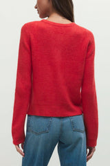 Z Supply Medina Rib Cardigan in Red Lotus