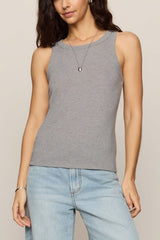 Z Supply Rowe Scoop Tank in Heather Ash