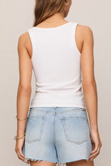 Z Supply Rowe Scoop Tank in White