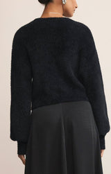 Z Supply Sadira Fluffy Cardigan in Black