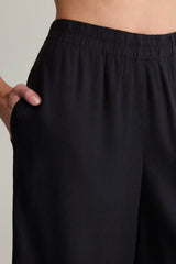 Z Supply Scout Linen Pant in Black - Viva Diva Boutique