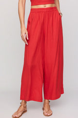 Z Supply Scout Linen Pant in Chili Pepper
