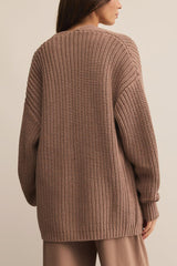 Z Supply Sutton Rib Cardigan in Desert Taupe - Viva Diva Boutique
