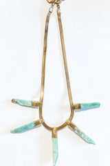 Lena Bernard Paloma Necklace with Amazonite Stones - Viva Diva Boutique