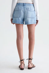 AG Jeans Analeigh Short in Wine Garden