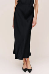 Bella Dahl Bias Maxi Skirt in Black