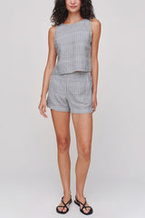 Bella Dahl Catalina Short in Hatch Stripe