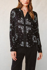 Bella Dahl Classic Button Down in Bandana Print - Viva Diva Boutique