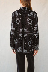 Bella Dahl Classic Button Down in Bandana Print - Viva Diva Boutique