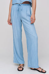 Bella Dahl Scallop Side Seam Pant in Ombré Mist