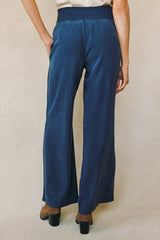 Bella Dahl Smocked Waist Wide Leg in Endless Sea - Viva Diva Boutique