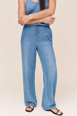 Bella Dahl Wide Leg Drawstring in Indigo Harbor Wash