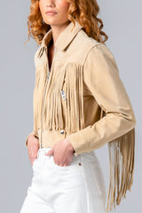 Blank NYC Morning Latte Suede Jacket in Khaki - Viva Diva Boutique
