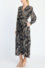 Caballero Azura Dress in Star Dust Leaf