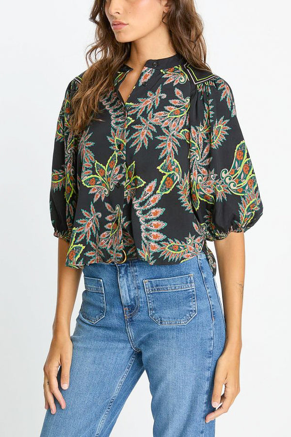 Caballero Juliette Top in Paisley Forest - Viva Diva Boutique