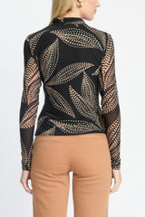 Caballero Marta Top in Star Dust Leaf