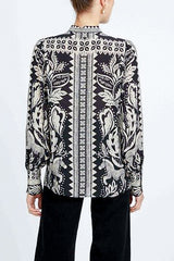 Caballero Riley Top in Zebra Fern