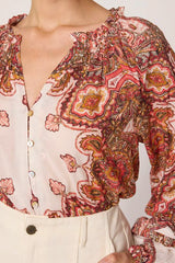 Cleobella Alicia Blouse in Foulard Paisley Print - Viva Diva Boutique