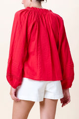 Cleobella Alicia Blouse in Goji Berry